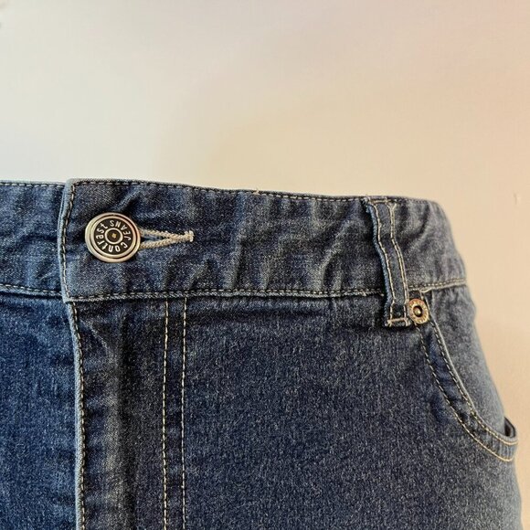 Contrast Women's Dark Denim Jean Skirt - Juniors Size 13 - Picture 2 of 5